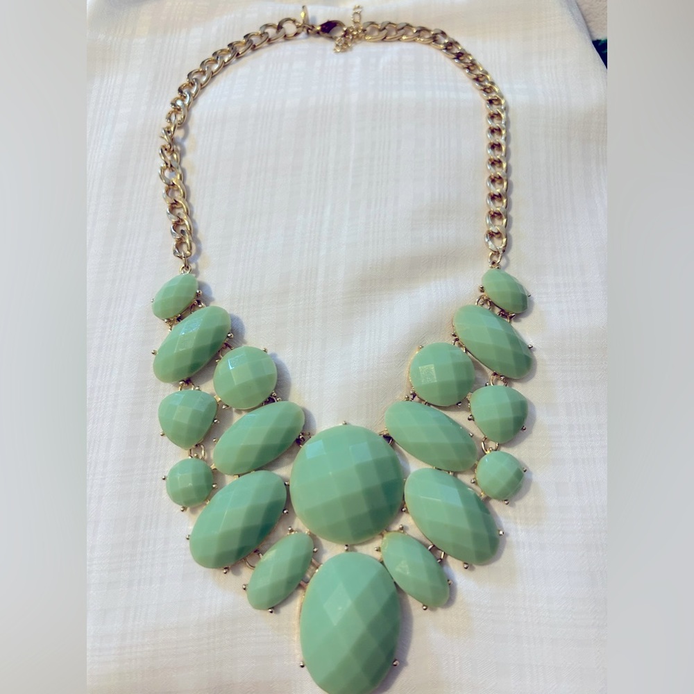 Statement necklace.